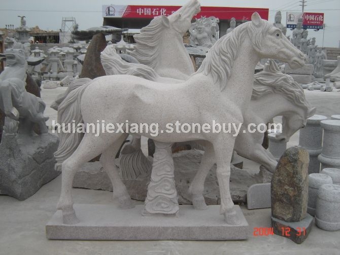 石雕馬 風(fēng)水馬 雄鷹 景觀石雕 石雕擺件 辦公室石雕工藝品