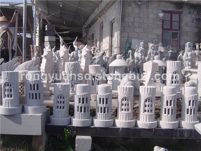 供應惠安石燈籠 古建石燈造景 寺廟石燈擺件