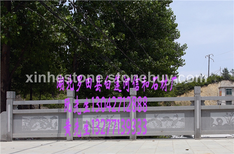 芝麻灰栏杆雕刻