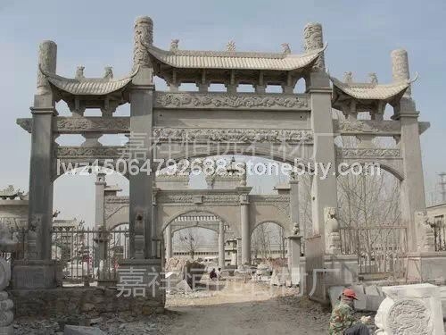 石雕牌坊  石雕牌楼  寺庙石大门