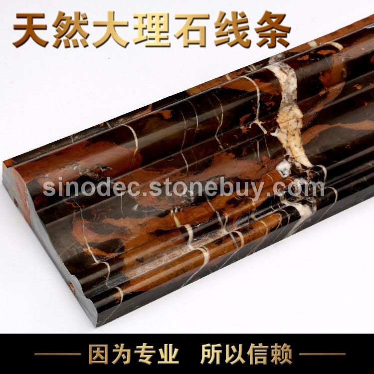 黑金花線條黑色大理石門套 專業(yè)電梯套定做 異型線條 窗套
