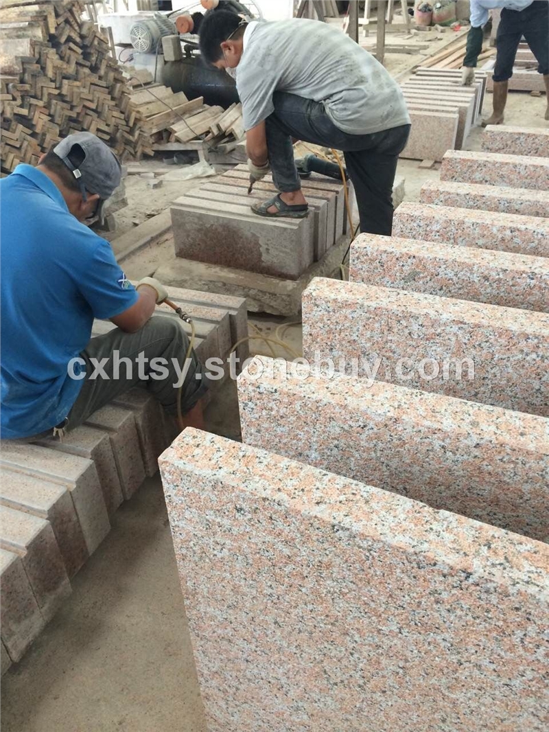枫叶红G562侧面手工荔枝面