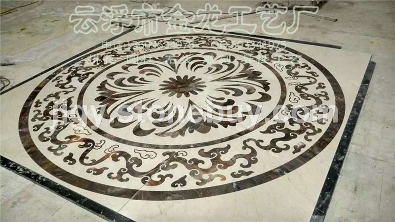 水刀拼花 水刀拼图 waterjet medallion