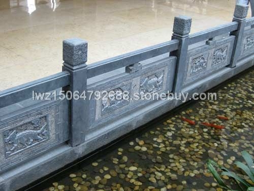 青石栏板 石栏板雕刻 浮雕栏板