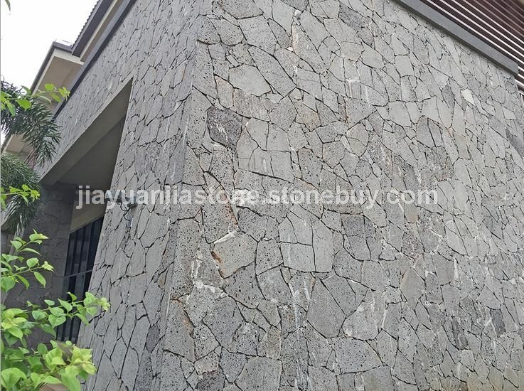 海仓-玄武岩-火山岩-洞石-不规则板材组合-天然大理石2