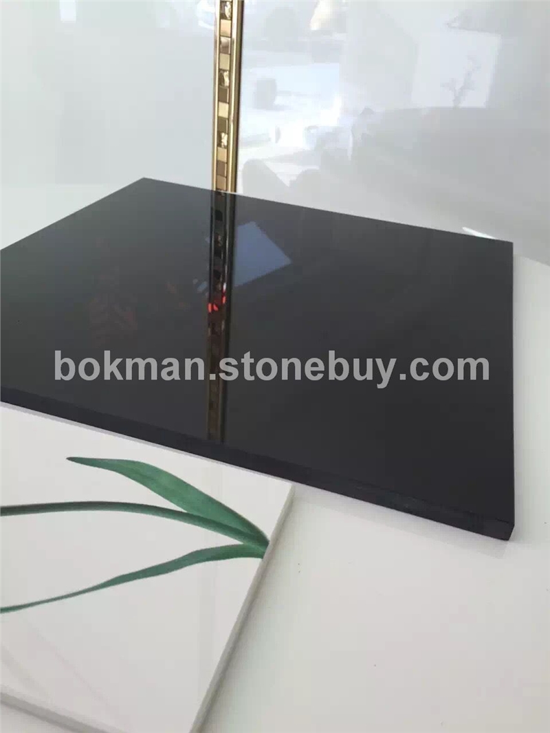 纳米纯黑石英石黑色微晶石