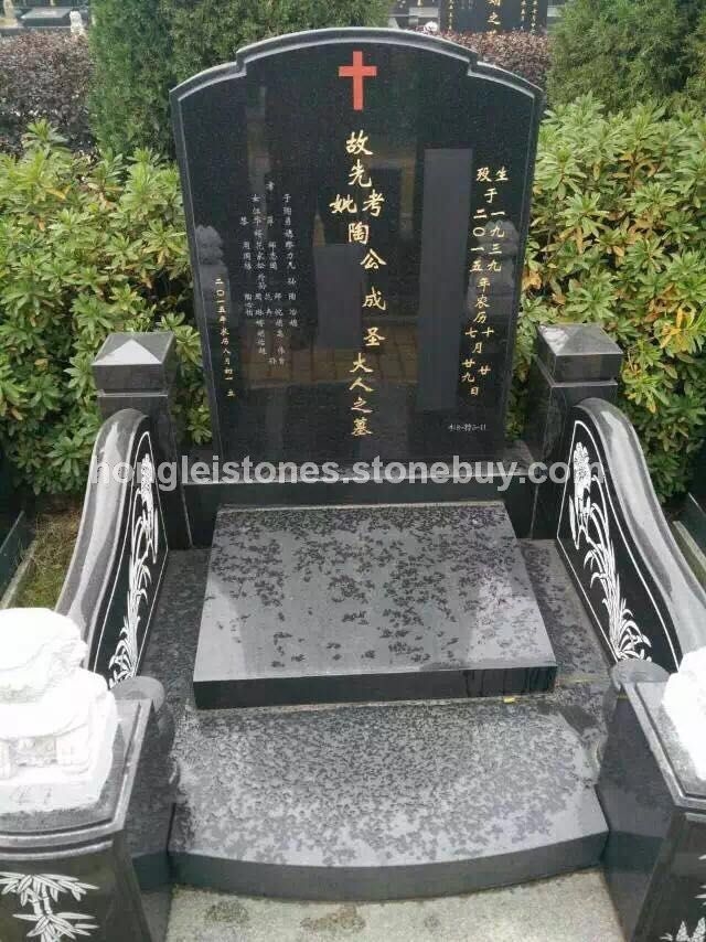 中国黑墓碑石