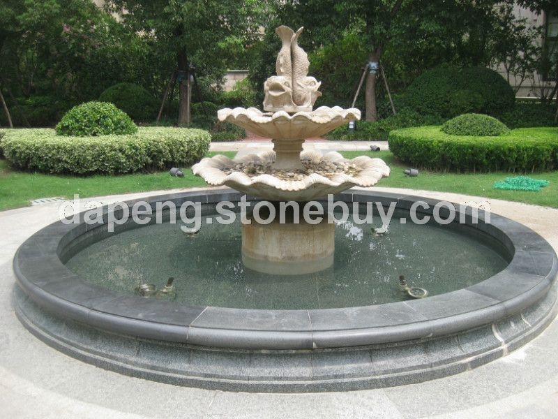 黃銹石歐式噴泉 花崗巖公園噴泉