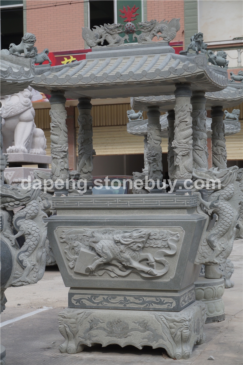 惠安厂家供应花岗岩香炉 石雕香炉 寺庙青石香炉