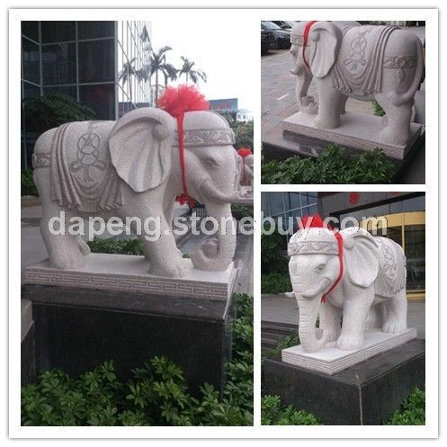 園林景觀優(yōu)質(zhì)石材大象 吉祥如意大象圖片 招財(cái)石大象 手工制作
