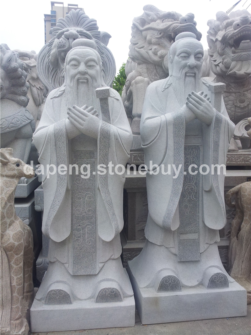 石雕廠家直銷石雕孔子像 大理石孔子像 石材孔子古代人物擺件