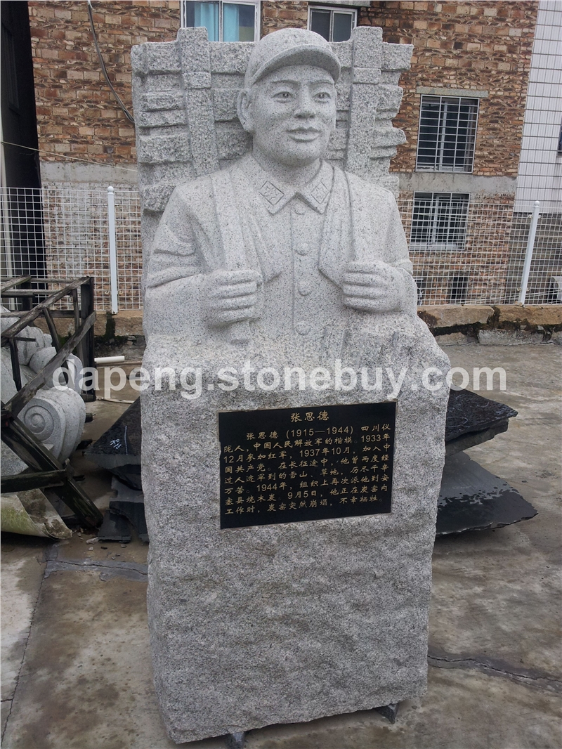 英雄偉人半身胸像雕刻 惠安石雕人物 園林景觀雕刻