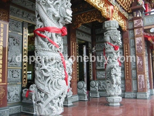 廠家直銷石雕盤龍柱 花崗巖龍鳳柱 寺廟青石龍柱生產(chǎn)廠家