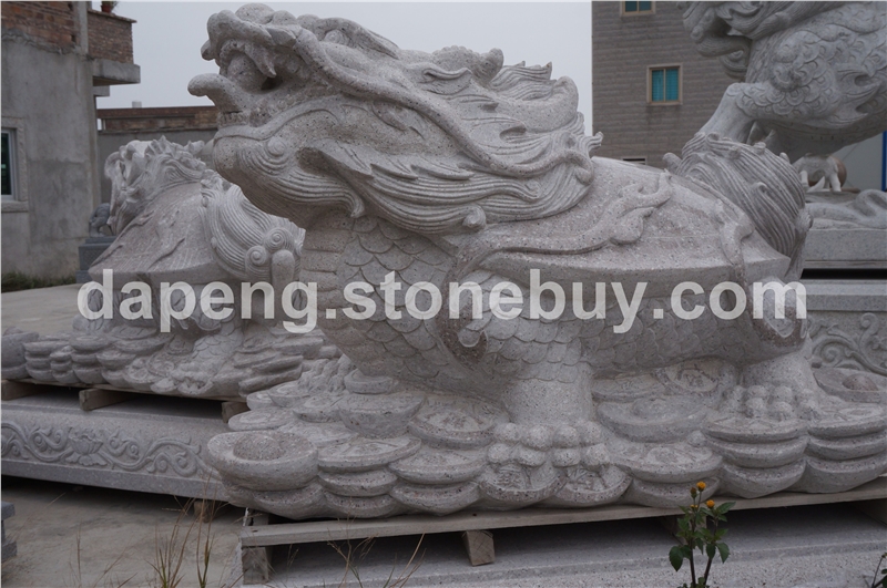 石雕龙龟 石头雕刻辟邪龙龟雕塑 动物雕刻石雕龙龟摆件
