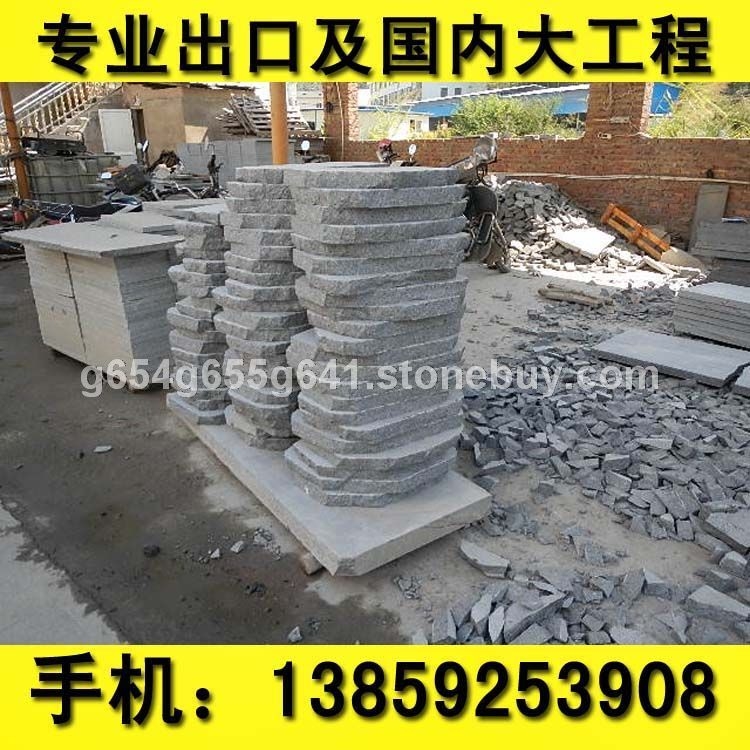 g654 深灰麻细花乱拼 深灰色花岗岩 芝麻黑花岗岩 芝麻灰花岗岩 乔治亚灰 黄锈石G654 G65