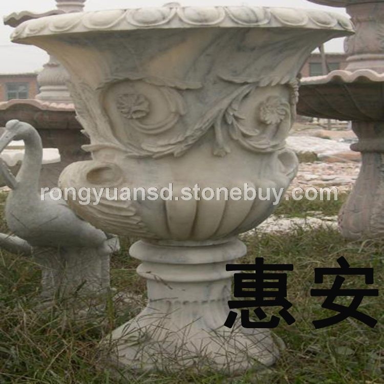 景观石花钵 园林石花盆 黄锈石花钵6698
