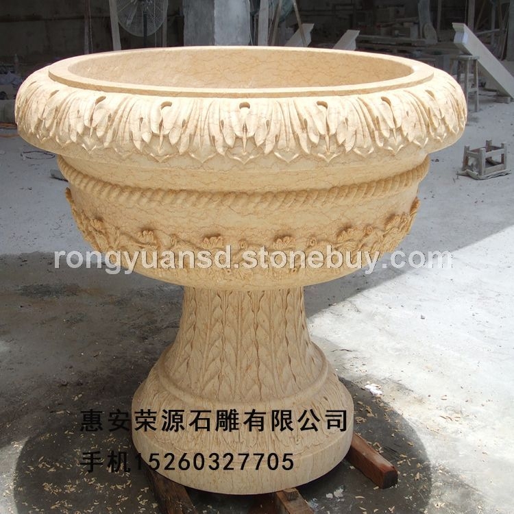 订做成品石花钵/酒店石花盆/园林花钵/花钵花盆一件混批