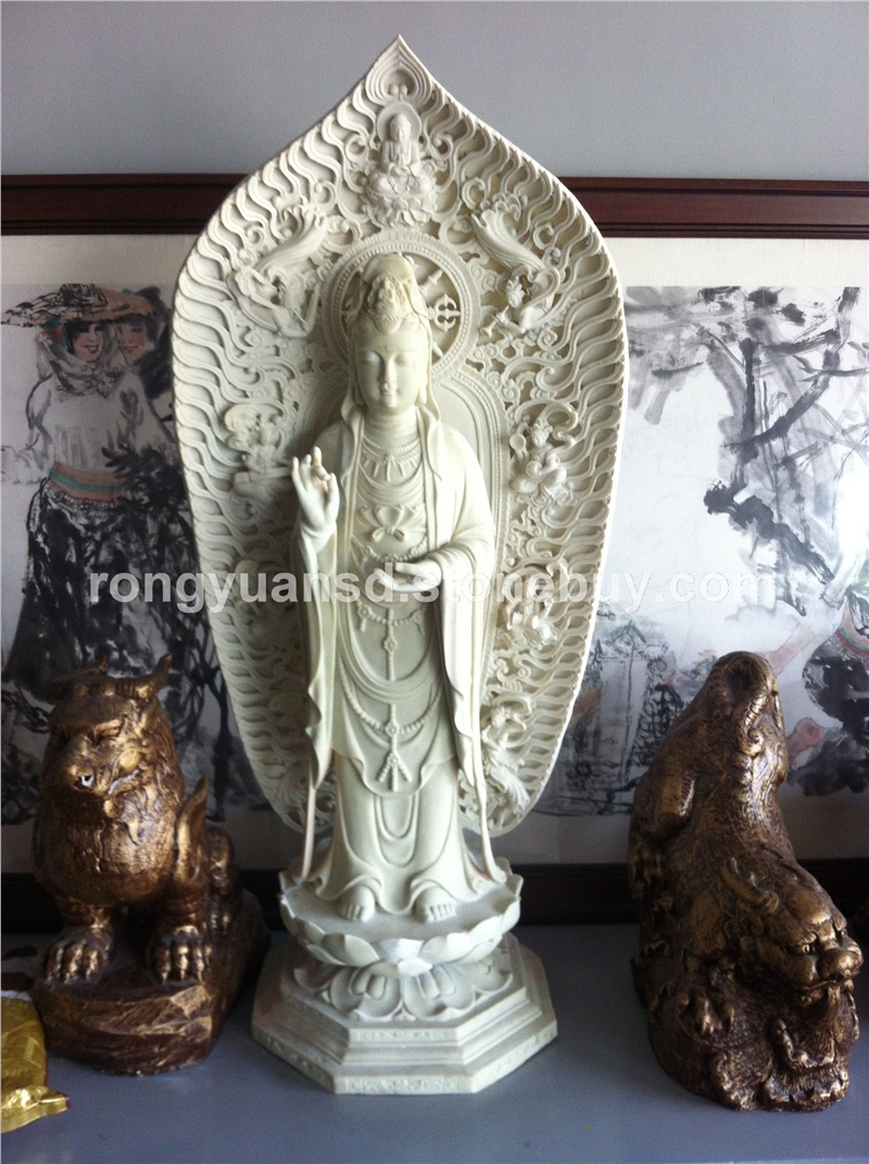 莲花观音 佛像雕塑  人物雕刻 寺庙工程