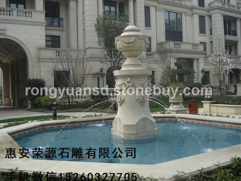 供應(yīng)石雕黃銹石噴泉水缽、石雕黃金麻噴泉水缽、石雕噴泉水缽