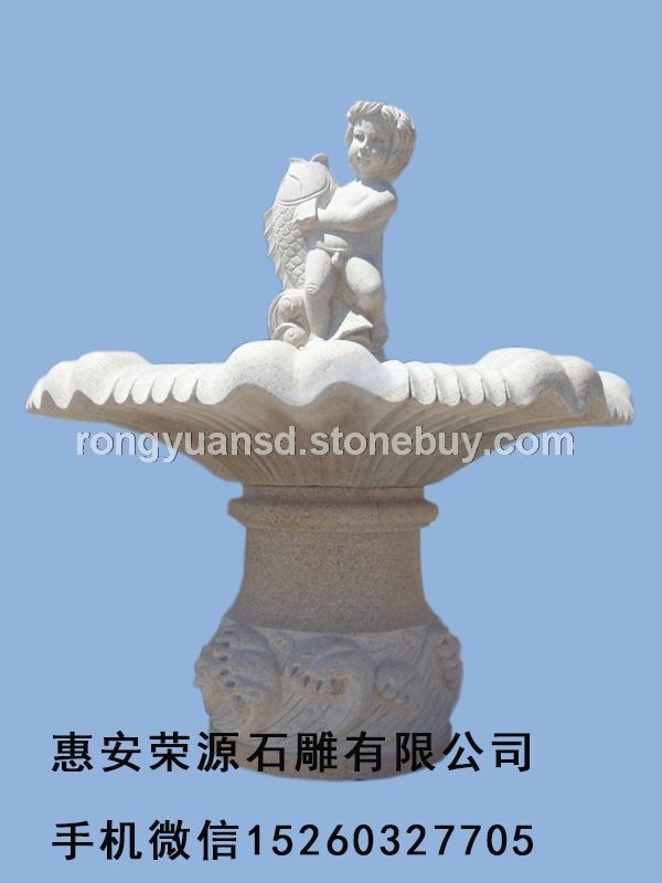 供應石雕噴水池 庭院水缽 疊層噴泉