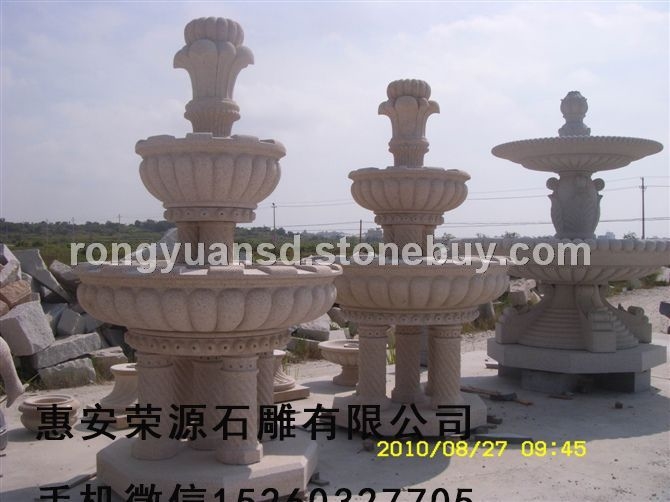 花崗巖景觀噴泉、園林大型噴水池 庭院水缽 跌水體66