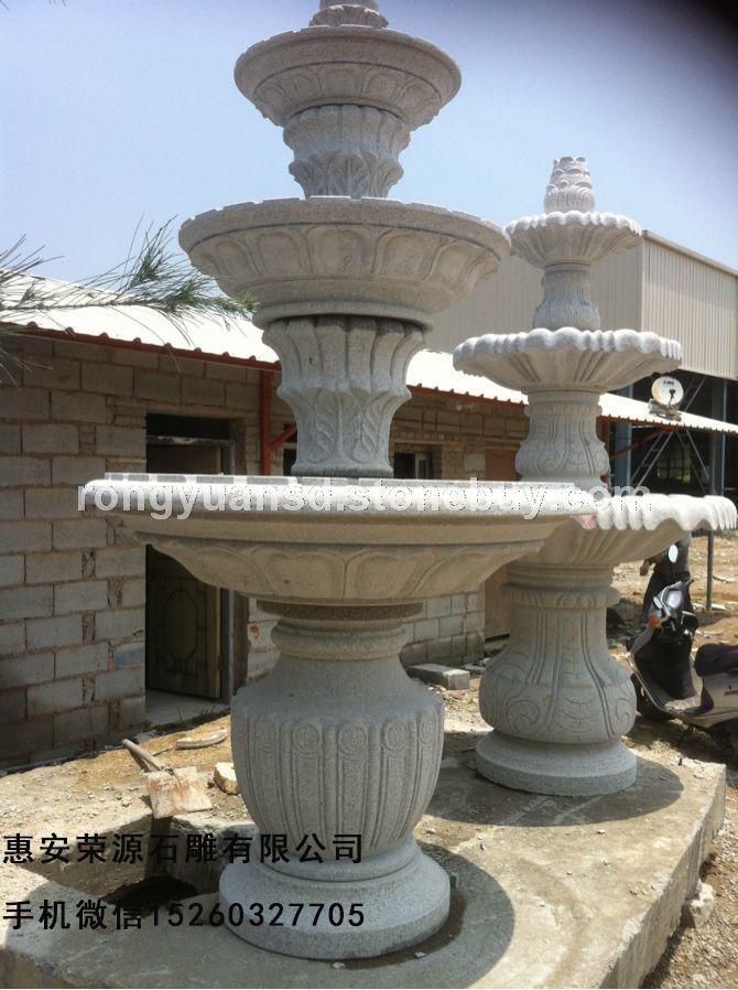 供應噴水池 流水石缽  園林水景 石雕噴泉