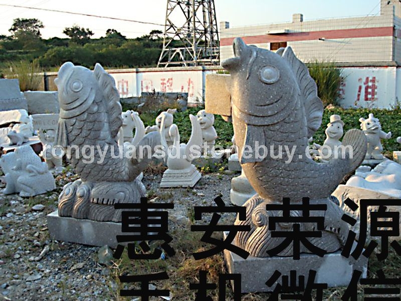 供應(yīng)景觀魚 石雕魚 水動(dòng)物雕塑