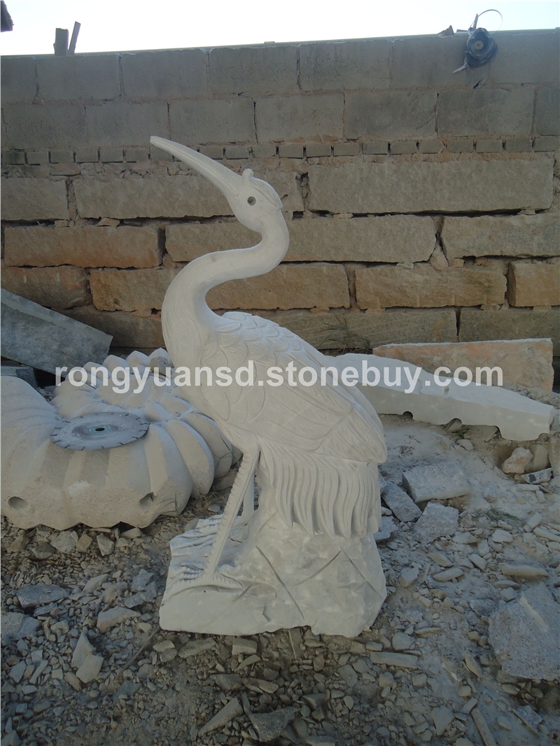 供應(yīng)石雕仙鶴  花崗巖景觀動(dòng)物雕塑