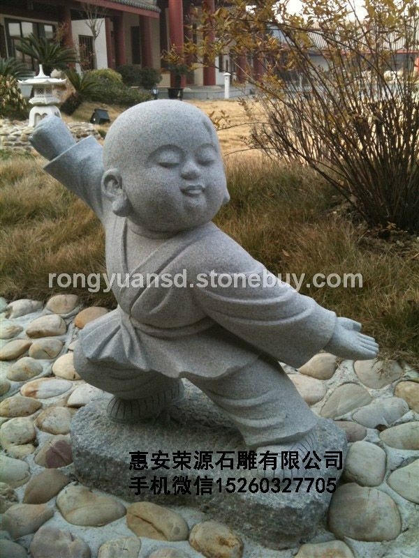 花岗岩人物雕塑  石材佛像雕塑 园林景观小沙弥9
