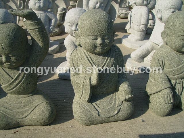 人物雕塑  佛像雕塑 石雕小沙彌3