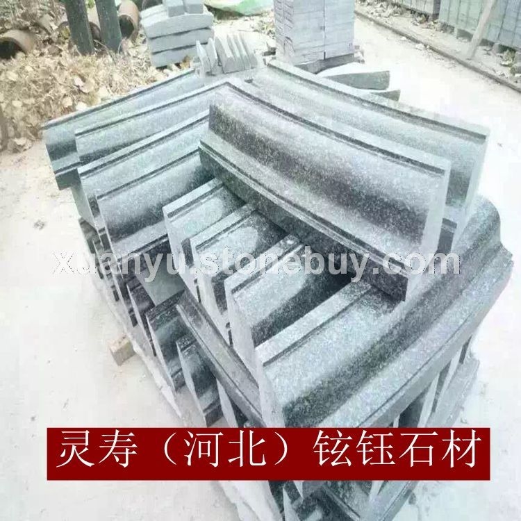森林绿花岗岩异形压顶石花岗岩