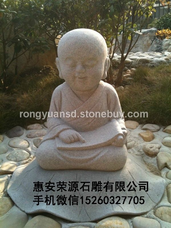 花岗岩石雕 人物雕塑  佛像雕塑 小沙弥