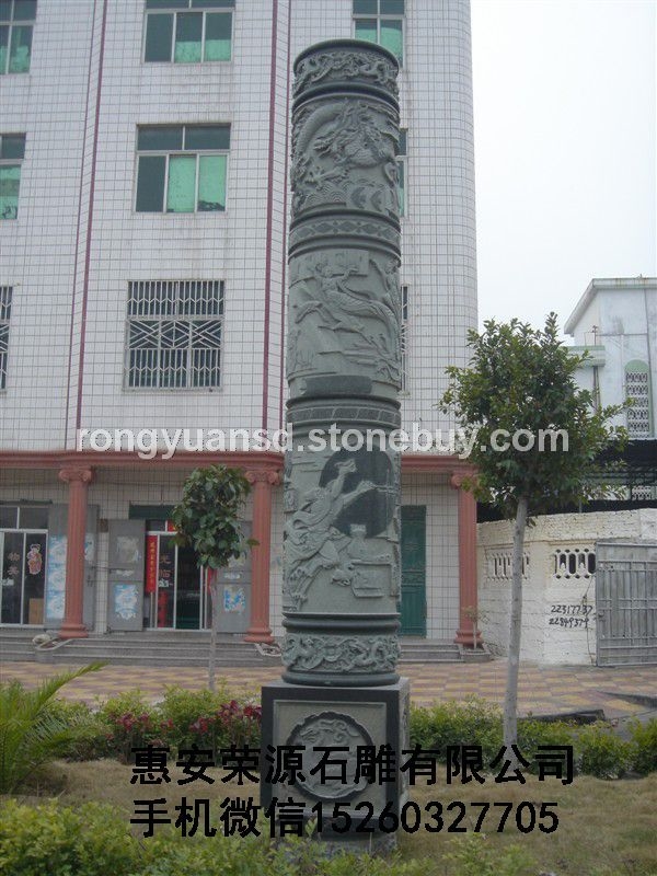 石柱雕刻 文化柱 罗马柱 龙柱 景观柱门柱 圆柱