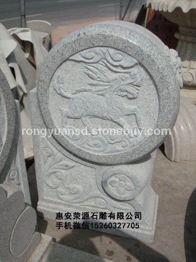 石墩 门墩 寺庙门墩 花岗岩石墩雕刻