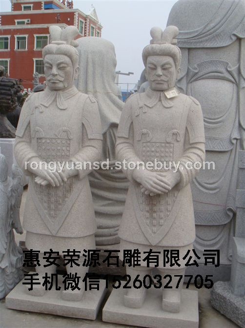 石雕兵马俑景观雕塑  历史人物雕塑