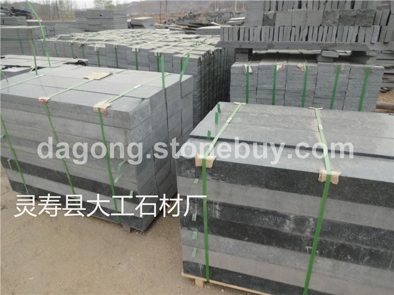 森林绿异形压顶石材、森林绿荔枝面、森林绿花岗岩抛光板