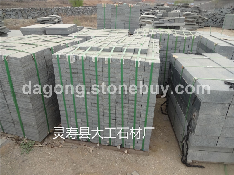 厂家直销河北森林绿石材 森林绿花岗岩火烧板