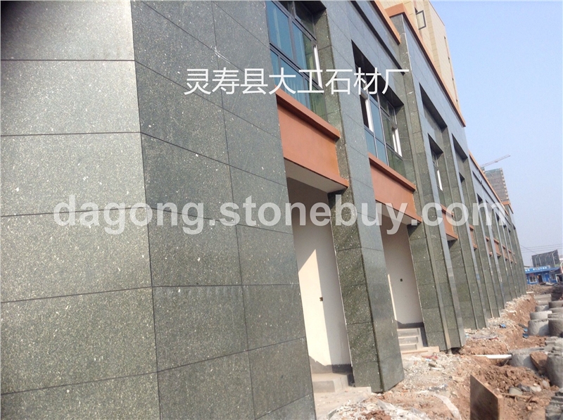 森林绿异形压顶石材、森林绿荔枝面、森林绿花岗岩抛光板