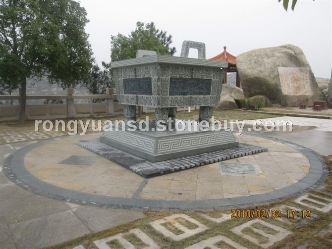 廠家訂做石雕香爐 寺廟用具 園林雕刻，動物 人物石雕 噴水池 花缽欄桿