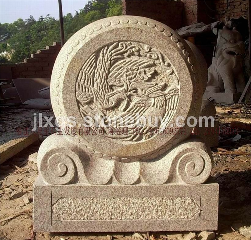 石鼓神兽雕刻 仿古抱鼓石招财摆件 石狮子抱鼓石