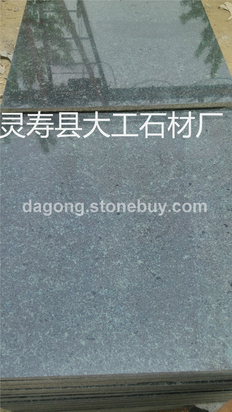 厂家批发河北森林绿石材 森林绿火烧光面板 森林绿价格