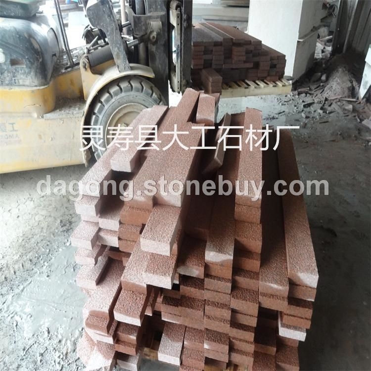 批发贵妃红花岗岩荔枝面、高粱红荒料、高粱红荔枝面