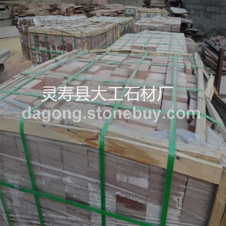 供应贵妃红石材火烧面 荔枝面 红色石材厂家