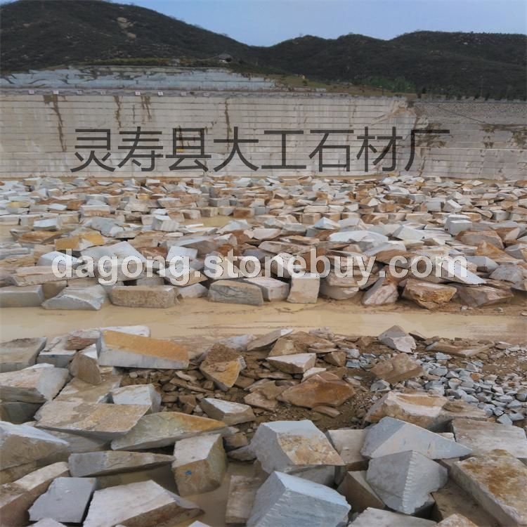 【柏坡黄石材】厂家批发柏坡黄花岗岩荔枝面 碧波黄自然面花岗岩