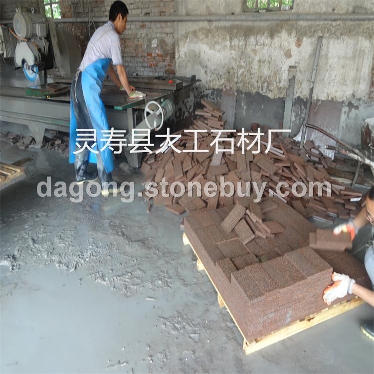 优质供应贵妃红大理石花岗岩 天然荔枝面花岗岩自有矿山价