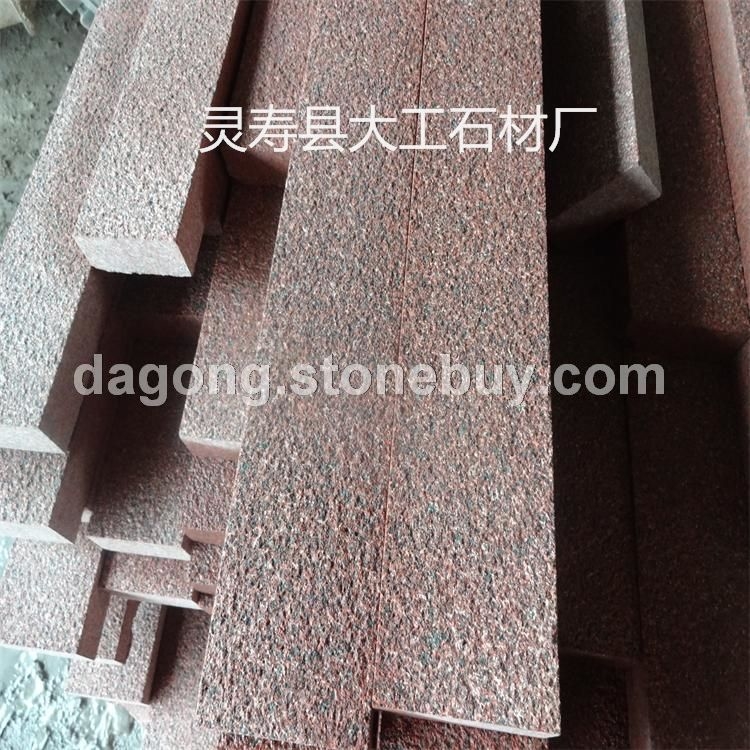 厂家直销大理石 贵妃红石材磨光面 火烧面 荔枝面
