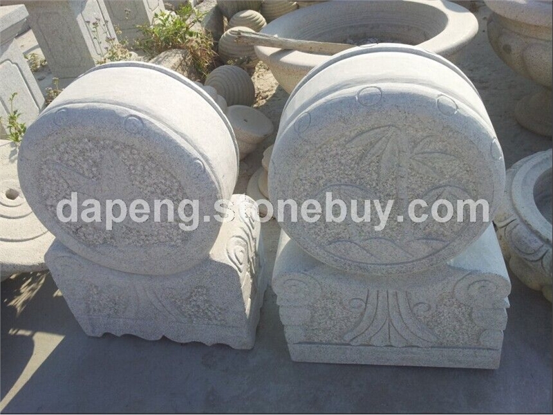 廠家供應(yīng)石雕抱鼓石，石鼓門當，門口鎮(zhèn)宅門墩