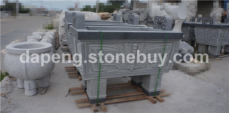 現(xiàn)貨寺廟用具 宗祠廟宇石雕香爐 盤龍石香爐