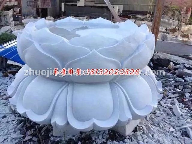 石头莲花底座，大理石莲花底座
