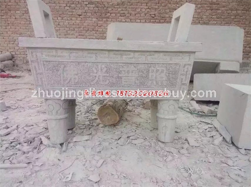 石头香炉，石雕香炉雕塑